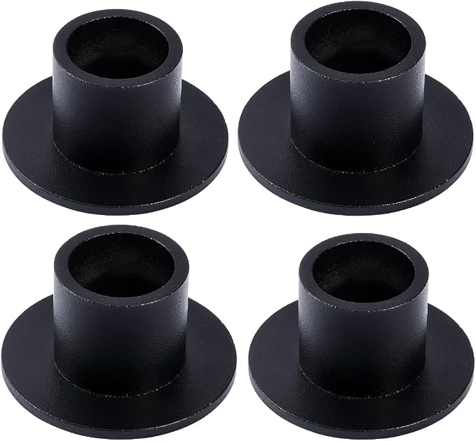 4PCS Black Taper Candle Holders, Matte Iron Candlestick Holders Centerpieces for Home Decoration, Wedding Anniversary, Party, Housewarming Gifts.