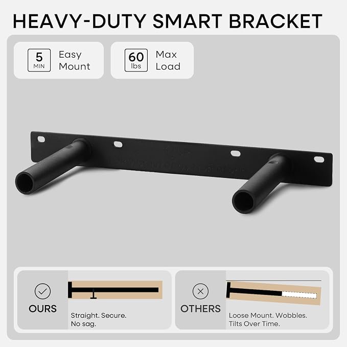 Homeforia Wood Floating Shelf 12 inch, High End Solid Natural Wood 12inch Floating Shelves for Wall Mounted, Unfinished Small Wooden Floating Shelves, Heavy Duty Bracket, 12 X 6.5 X 1.75 in, Set of 2