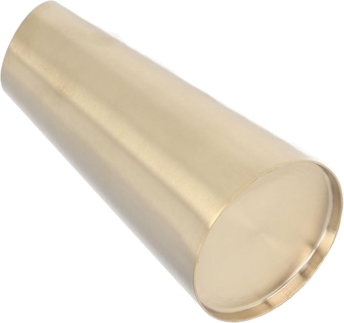 Tall Vase for Flowers, Gold Vase 304 Stainless Steel Conic Shape Narrow Mouth Simple Modern Style Desk Vase for Fireplace Bedroom Kitchen Living Room Centerpieces Office Desk, 7.80in