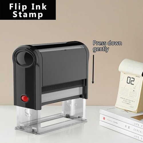 Self-Inking Signature Stamps by Custom Stamps | Personalized Rubber Stamps for Business - 9 Colors, 5 Sizes