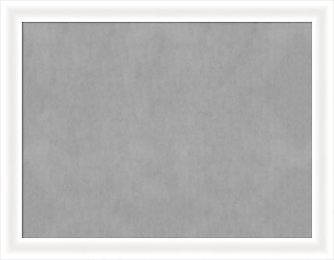 Amanti Art White Framed Magnetic Board 21x27 Medium Vision Board for use with Magnets, 100% Metal Sheet to Display Items as Office Decor or for Home Organization in mudroom, Kitchen or Kids Room