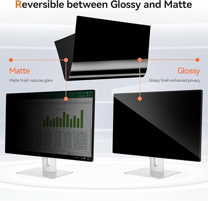 [5-Pack] 34 Inch Computer Privacy Screen for 21:9 Widescreen Monitor, Anti Glare Anti-UV Eye Protection Desktop PC LED Monitor Filter, Removable Anti-Scratch Screen Film 34in