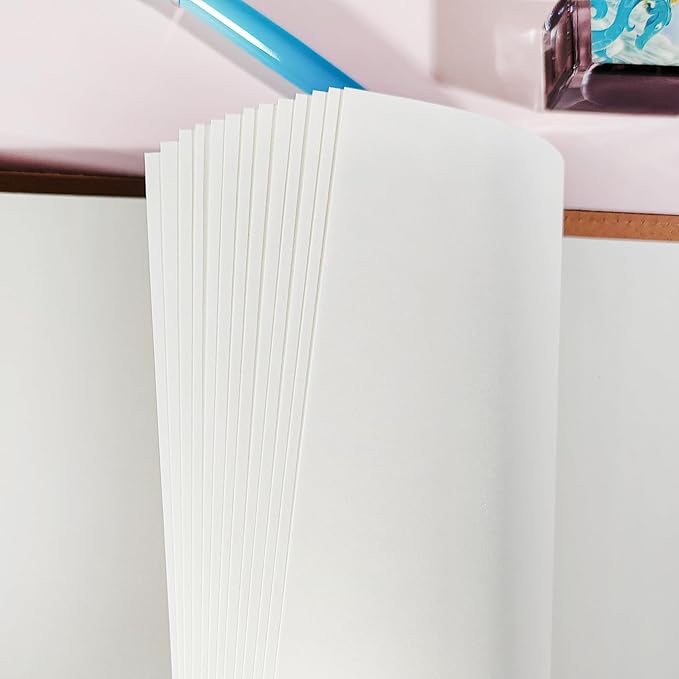A5 Loose Leaf Refill Paper, 210x142mm, 135 Sheets Plain White Planner Refills, 6 Ring Binder Compatible, 100GSM Insert Papers for Notebooks, School, Office, College Notes, Journaling & Printing