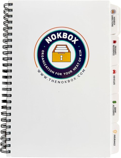 Nokbox Companion Password Book - Organized Password Keeper With Category Tabs for Easy Access
