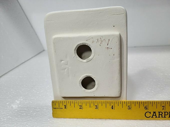 Bright White Matte Ceramic Soap Dish Tray Tile in Daltile Color 0790 Mid Century Modern Retro