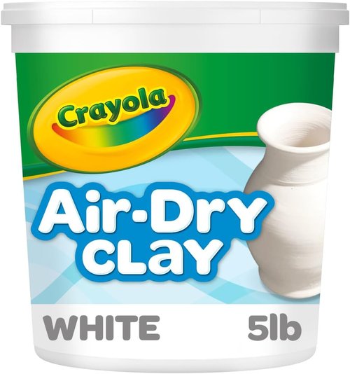 Crayola Air Dry Clay - Natural White Modeling Clay for Kids | 5lbs Bulk Craft Supplies