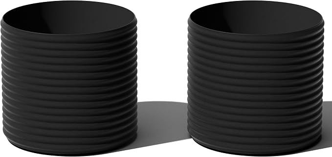 Veradek Mod Series 13" Short Planter for Patio & Backyard | Durable Plastic-Stone Material | Modern Décor for Plants & Flowers