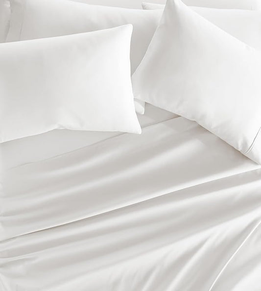 Linen Market Bed Sheets for California King Size Bed (White) - Sleep Better Than Ever with These Soft and Cooling California King Sheets - Deep Pocket Fits 16" Thick Beds - 4 Piece Cal King Sheet Set