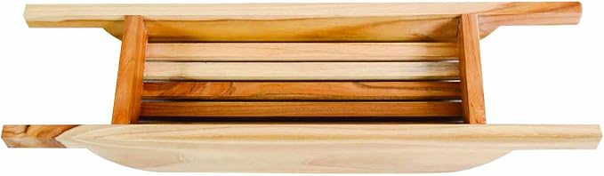 EcoDecors, 29 inch, Bath Tray for Tub, Bath Tub Tray Wood, Bathtub Table, Caddy for Bathtub in Natural Teak