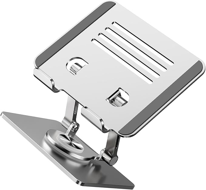 Ywmsfl Tablet Holder Stand 360 Degree Rotatable Portable Foldable Desktop Bracket for Tablet Laptop Desktop Holder Secure Desk Mount
