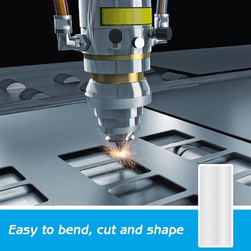 BENECREAT Aluminium Metal Sheet - Heavy Duty 9.8x4 Inch Rectangle Plate | 0.8mm Thick with Protective Film