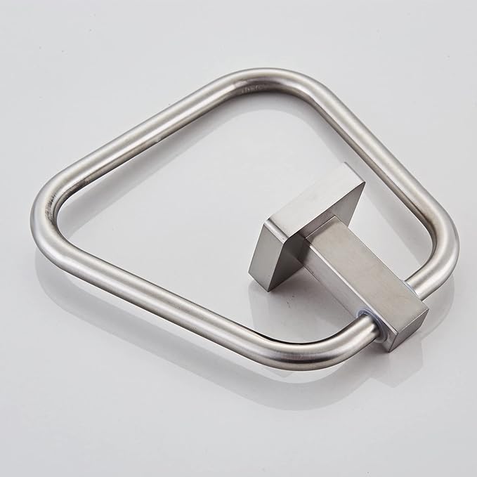 Brushed Nickel Towel Ring for Bathroom, Kitchen Bath Towel Holder Hangers Wall Mount Heavy Duty Stainless Steel