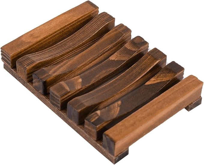1 PCS Hawaii Style Bathroom Accessories Handmade Natural Wood Soap Dish Wooden Soap Holder
