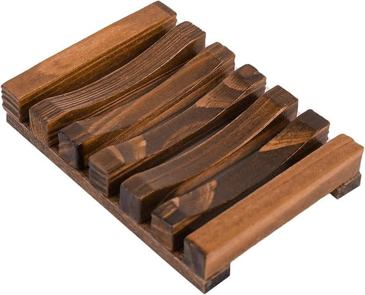 1 PCS Hawaii Style Bathroom Accessories Handmade Natural Wood Soap Dish Wooden Soap Holder