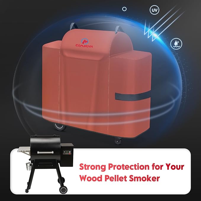 Comnova Grill Cover for Traeger Ironwood 650 - 600D Waterproof Heavy Duty, Premium Pellet BBQ Cover Accessory for Traeger Ironwood 650 Grills