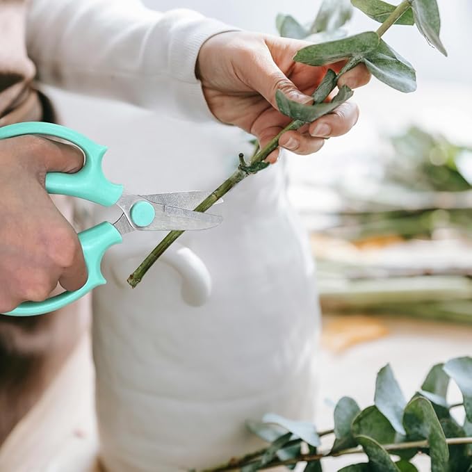 2 Pcs Premium Stainless Steel Flower Shears,DIY Floral Cutting Scissor for Garden Flower Arrangement,Floral Stems,Pruning Leaf