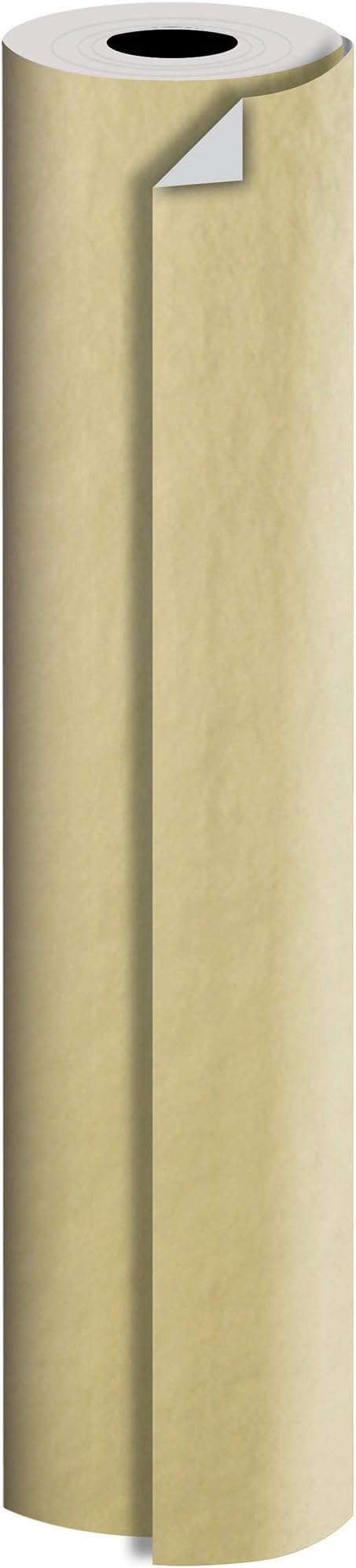Jillson Roberts Bulk Gift Wrapping Paper, Two-Sided Kraft Gold & Silver, Full Ream 833' x 30"