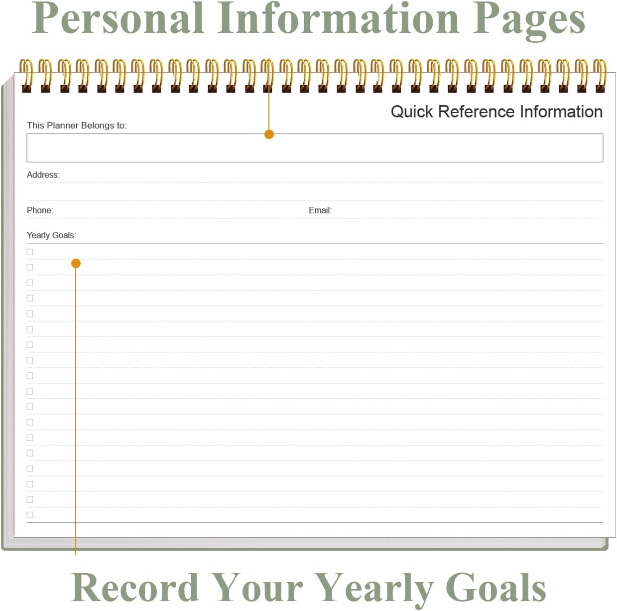 Weekly Productivity Planner | 8.5" x 11" Desk Notepad with 6 Focus Areas for Efficient Task Management - Green