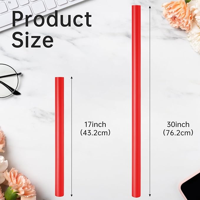 Red Wrapping Paper, Christmas Gift Wrapping Paper, 17inch x 33ft Matte Metallic Solid Color Red Wrapping Paper Roll for Mother's Day, Baby Shower, Valentine's Day, Birthday, Wedding, Anniversary