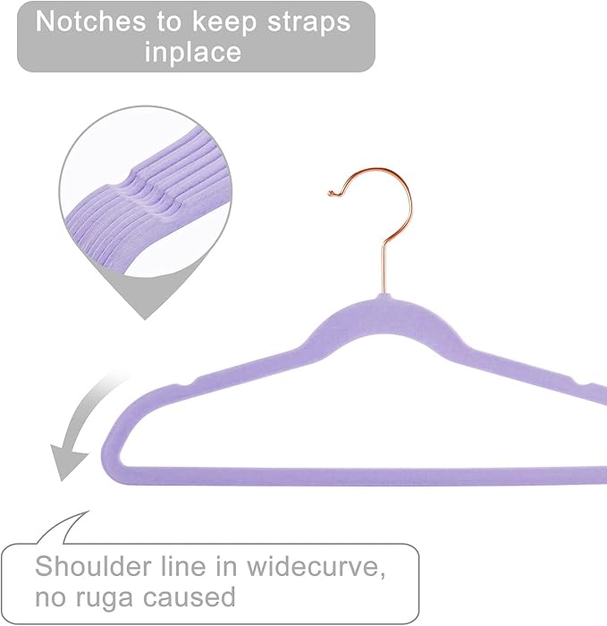 MIZGI Kids Velvet Hangers,Non-Slip Big Kids Hangers,14 Inch Hangers for Youth,Teen Clothes,Pack of 50