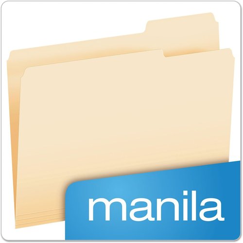 Pendaflex File Folders - Letter Size Manila with 1/3 Cut - 100 Count Box for Organized Filing