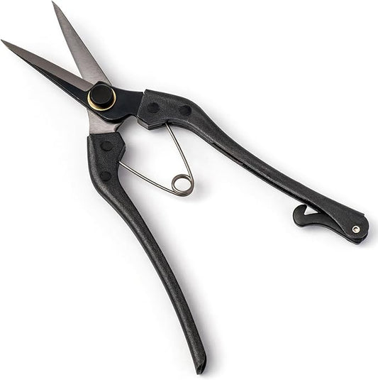 Professional Forged 8.2" Japanese Bud Cutting Pruning Shears Garden Flower Trimming Scissors Made in Japan (Double-blade)
