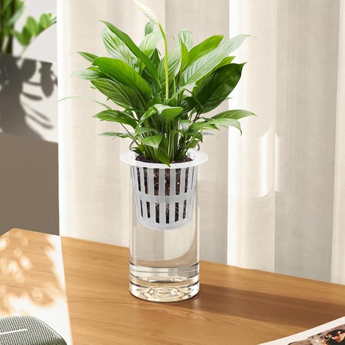 Olrla 2 Pack Transparent Acrylic Flower Vase, Height 7.87'' and 9.8'' Shatter Proof Plastic Cylinder Vase for Flower Arrangement, Wedding Centerpieces, DIY