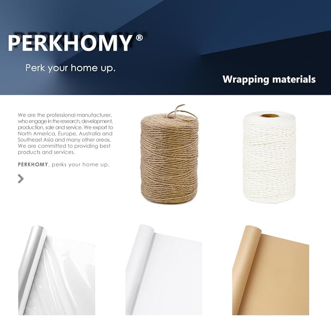 PerkHomy Colored Cellophane Wrap Roll 16" x 100' 3 Mil Thick Cellophane For Gift Basket Treats Goodie Wrapping Craft Flower Bouquet Plastic (Gold, 100ft (16in Width))