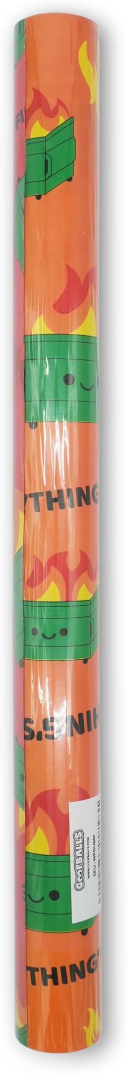 GOOFBALLS Hilarious Wrapping Paper Roll – Funny Gift Wrap for Birthdays, Holidays, White Elephant, Gag Gifts - Dumpster
