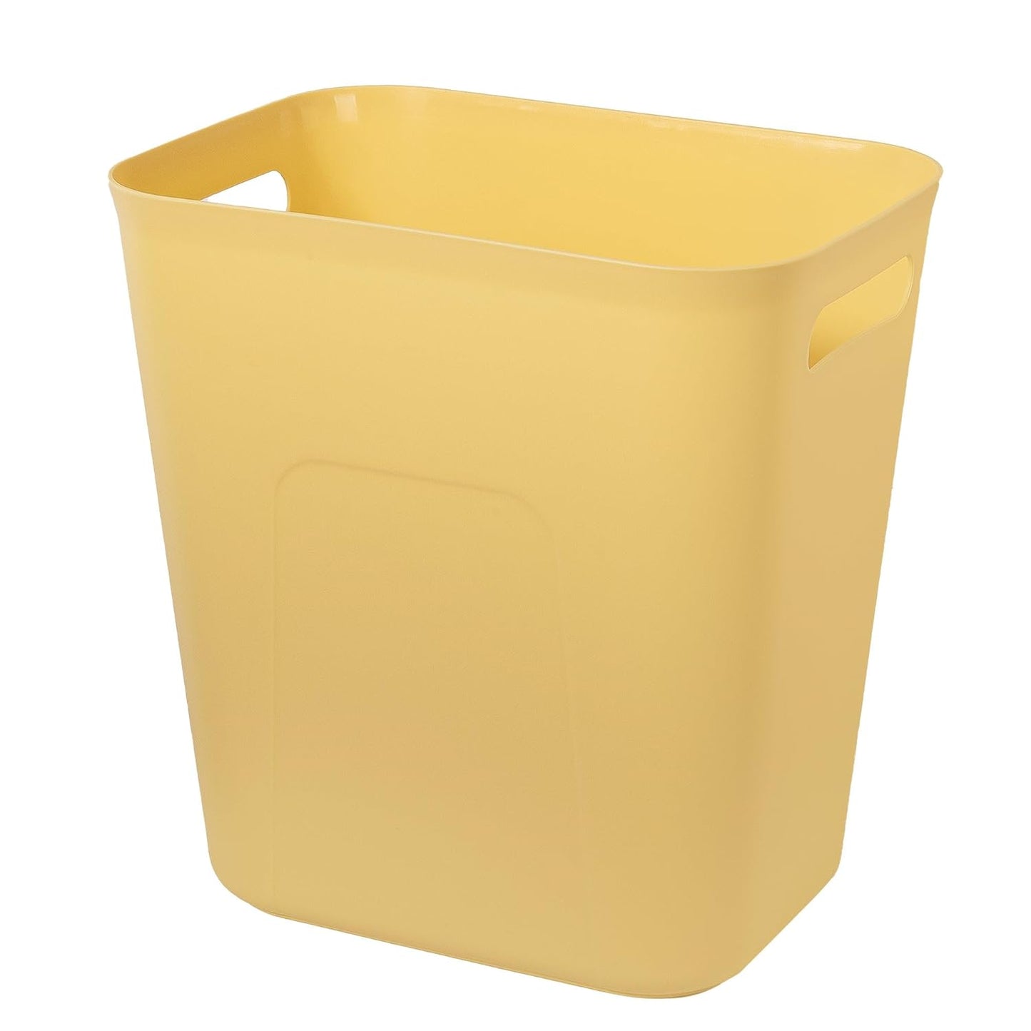 UUJOLY Small Plastic Trash Can - Versatile Wastebasket for Bathrooms, Kitchens & Offices | 3.5 Gallon, Yellow