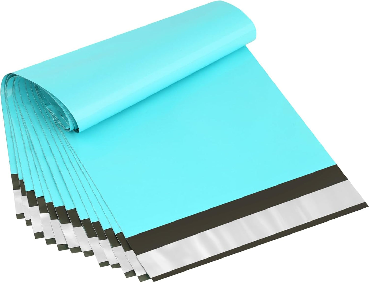 UCGOU Poly Mailers - 7.5x10.5 Inch Teal Shipping Bags | Strong, Waterproof & Self-Sealing 100 Pack