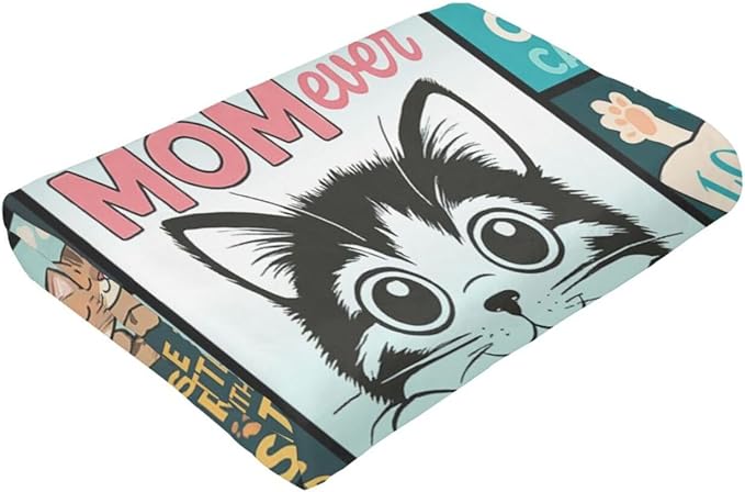 Cat Blanket Cute Cat Throw Blanket Kitten Soft Cozy Fleece Fuzzy Stuffed Plush Flannel Gifts for Girls Women Boys Kids Adults 60"X80"