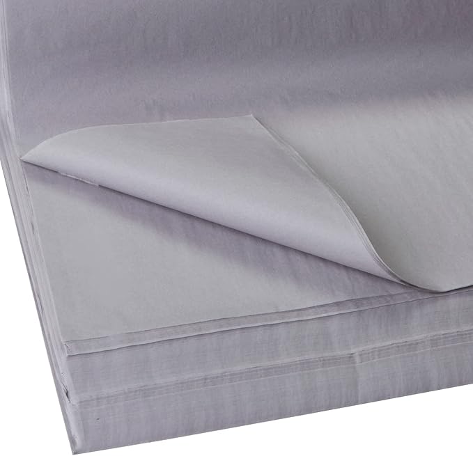 Jillson Roberts Bulk 20 x 30 Inch Recycled Tissue, Gray, 480 Unfolded Sheets