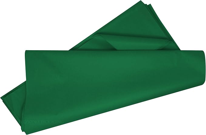 Flexicore Packaging® | Gift Wrap Tissue Paper | Size: 15"x20" | 100 Sheet | Acid Free Bulk Tissue Paper | (Green)