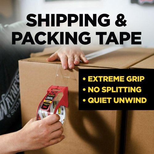 Scotch Box Lock Packing Tape - Clear Extreme Grip for Secure Shipping | 1.88 in. x 54.6 yd, 3 Rolls