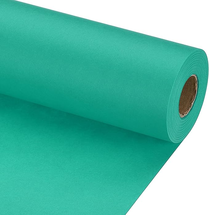 PATIKIL Wrapping Paper, 12" x 800"(66') 70 GSM Craft Paper Roll Kraft Packing Paper for Poster Bulletin Board, Gift Wrapping, Grass Green