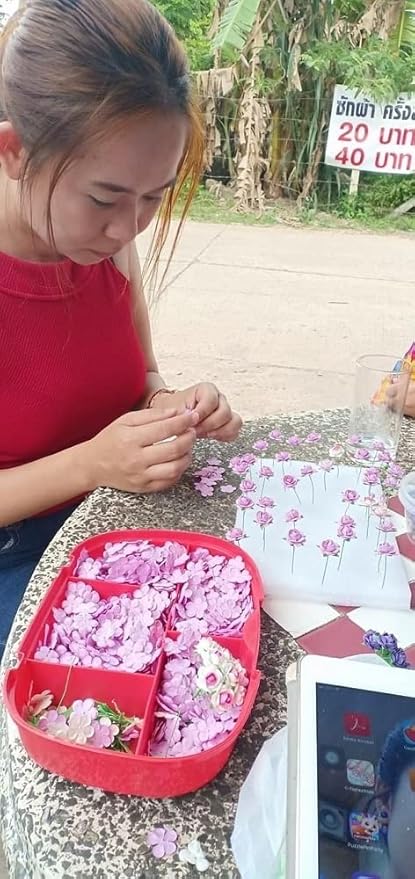 100 pcs mini Rose Mixed Pink Colors Mulberry Paper Flower 15-18 mm Scrap Booking Wedding DIY Craft Supplies Card, Small Roses (Mixed Pink)