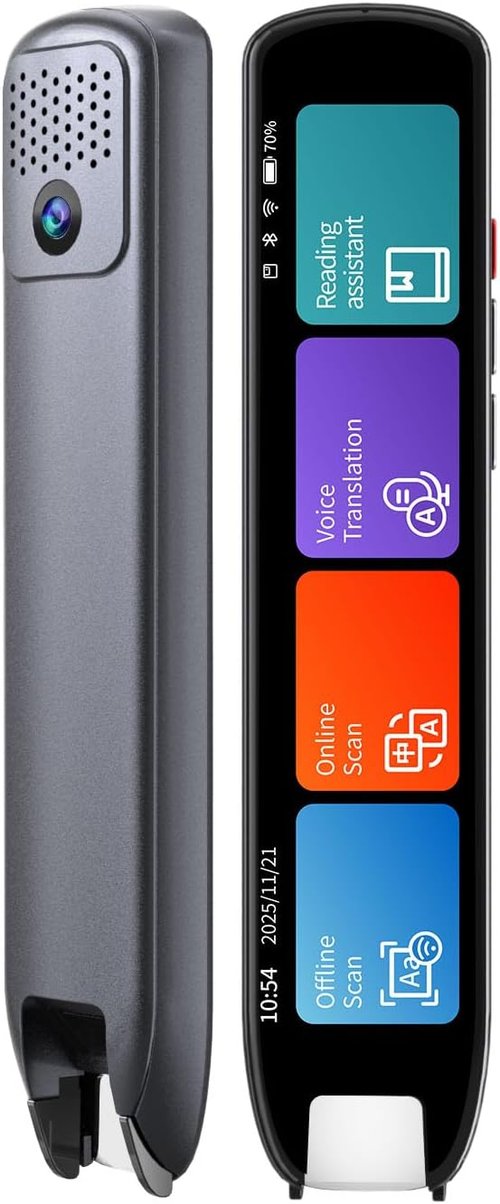 Scan Translation Pen - 142 Languages Dyslexia Tool | Speech & Scan-to-Text Reader for Kids & Adults