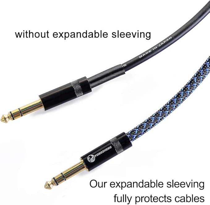 100ft - 1/2 inch PET Expandable Braided Sleeving – BlackBlue – Alex Tech Braided Cable Sleeve