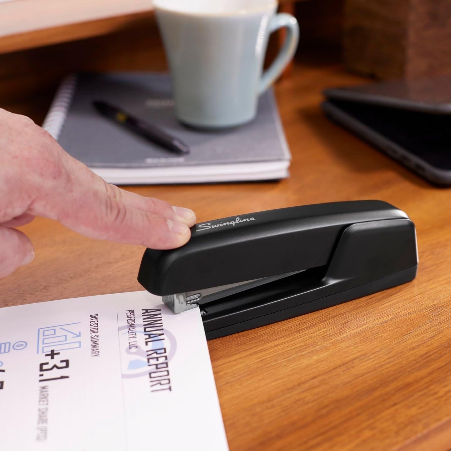 Swingline Stapler - Jam-Free 30 Sheet Capacity Metal Stapler in Matte Black | Model S7074742