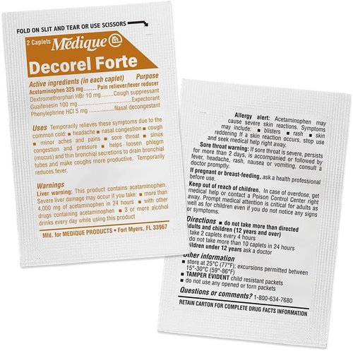 Medique CR Decoral Forte - 100-Count Pack of 2 | Effective Pain Relief Solution