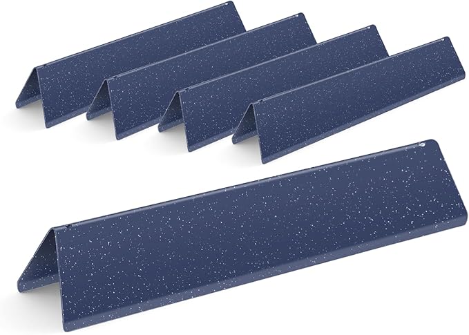 15.3 inch Flavorizer Bars for Weber Spirit 300 and GS4 Spirit II 300 Series E310 E320 E330 S310 S320 S330 with Front Control Knobs, Porcelain Steel Grill Heat Plates Replacement for 7636, 5 Pack