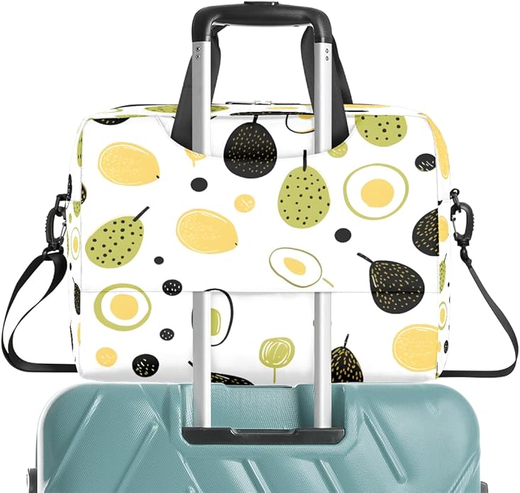 JXDXHCW Cartoon Avocado Laptop Bag Carrying Case 15.6 Inch Laptop Briefcase Messenger Shoulder Bag for Tablet Computer Bag for Travle Business Men Women
