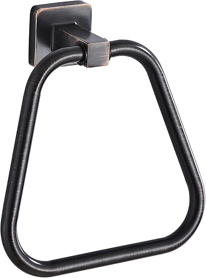 Oil Rubbed Bronze Towel Ring for Bathroom, Kitchen Bath Towel Holder Hangers Wall Mount Heavy Duty Stainless Steel