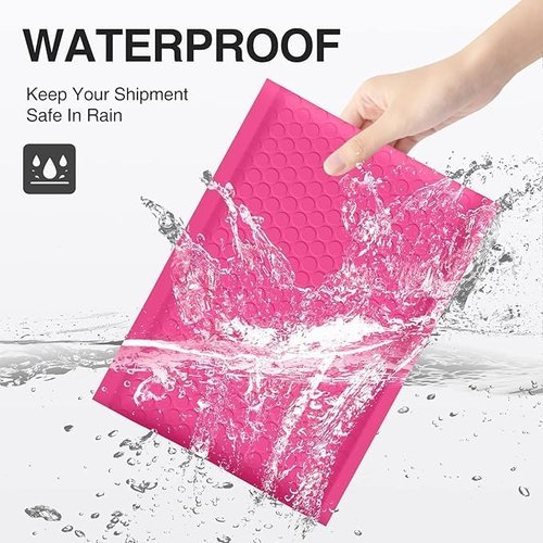 Koja Padded Bubble Mailers - 6 X 10” Extra-Thick Shipping Envelopes | 25-Pack, Fast Self-Seal (Pink)