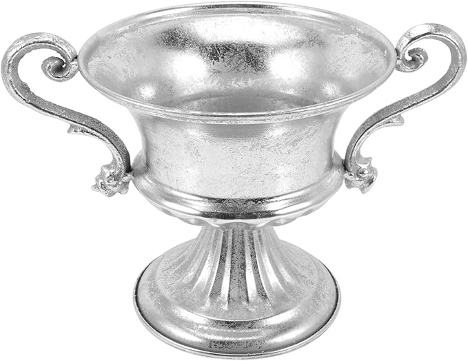 BESPORTBLE Vintage Iron Flower Vase Elegant Decorative Container for Home Decor for Banquets and Weddings Unique Artistic Design Quality Material