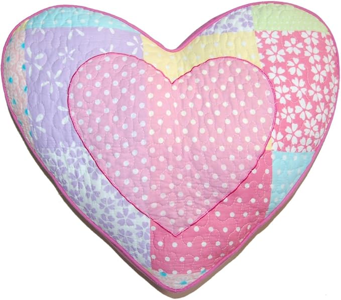 Cozy Line Home Fashions Queen - 7 Piece Cute Owl Pink Blue Green Embroidery 100% Cotton Reversible Girl Bedding Quilt Set, Coverlet, Bedspreads (1 Quilt + 2 Shams + 4 Decorative Pillows)
