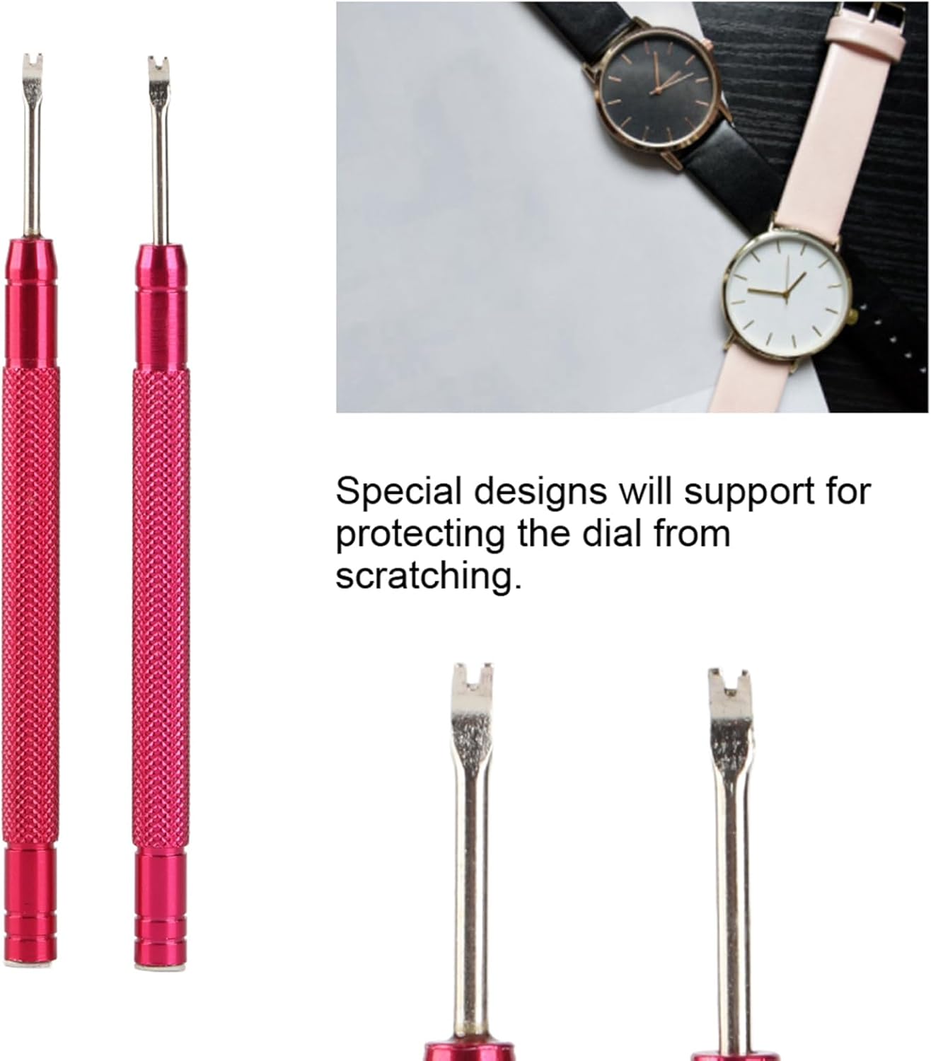 ZJchao Watch Hand Removal Tool Set - 2Pcs 11cm for Minute, Second & Hour Hands | Essential Watch Repair Tools