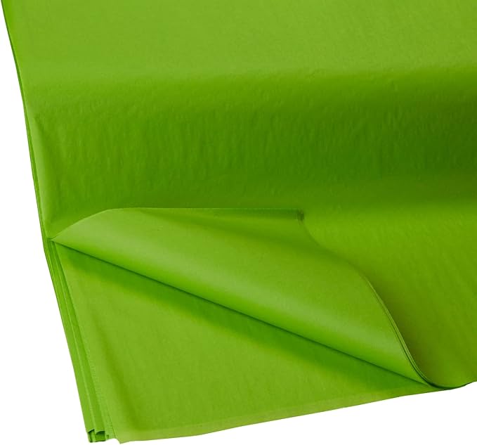 Jillson Roberts Bulk 20 x 30 Inches Recycled Tissue, Lime Green, 480 Unfolded Sheets (BFT41)