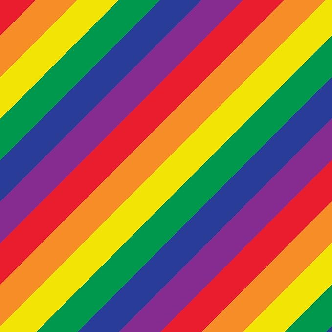 Jillson Roberts Bulk Gift Wrap, Everyday Gift Wrapping Supplies, Rainbow Stripe, 1/2 Ream 417 feet x 24 inches